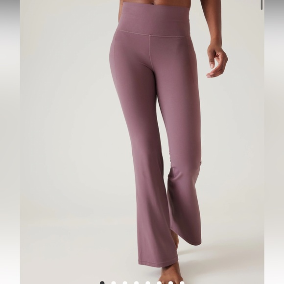 Athleta Pants - Athleta Elation Flare Leg Yoga Athletic Pants Spiced Cabernet Wine Color Large
